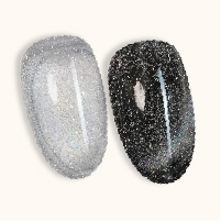LDS Midnight Merry RB04 Rainbow II, shown over clear and over black