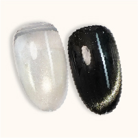 LDS Midnight Merry RB09 Light Gold, shown over clear and over black