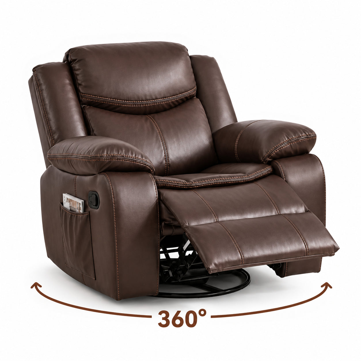 360° swivel