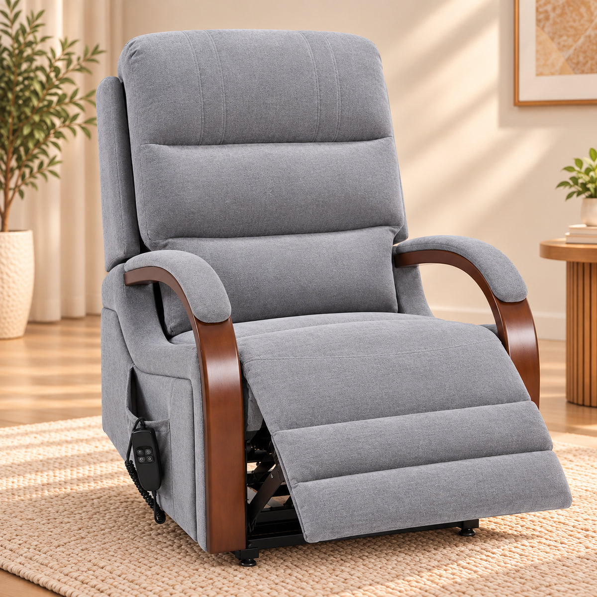Gray EasyHold with the footrest raised