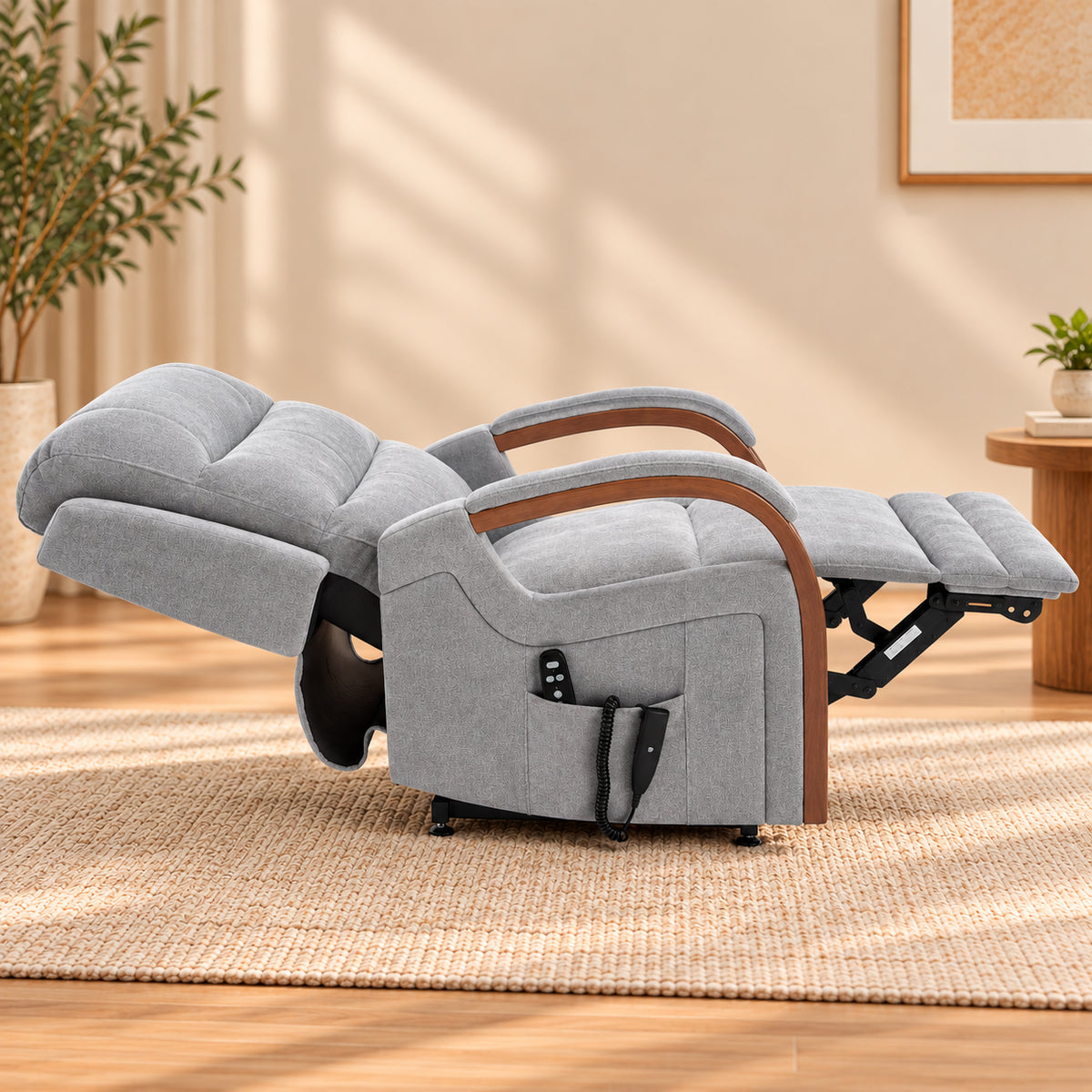 Gray EasyHold reclined flat