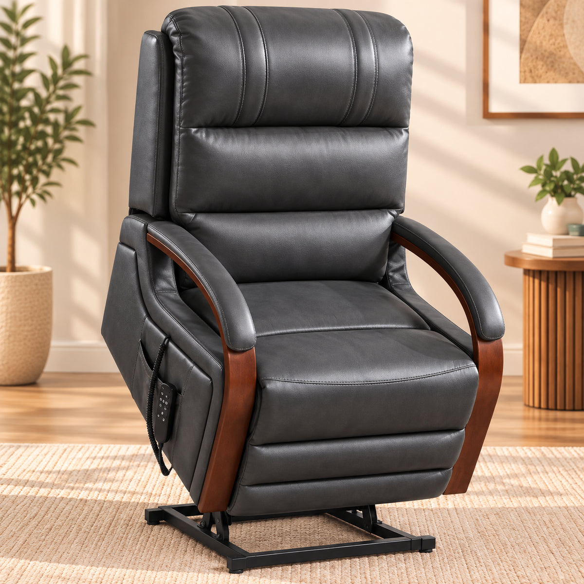 EasyHold in Gray faux leather