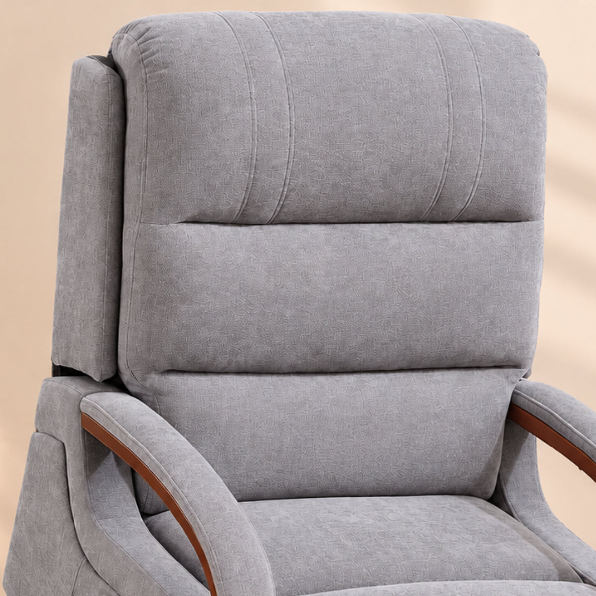 Stacked headrest, back and lumbar cushions