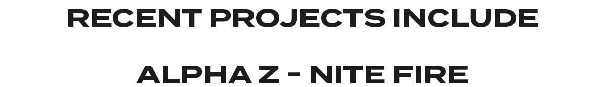 Recent Projects Text