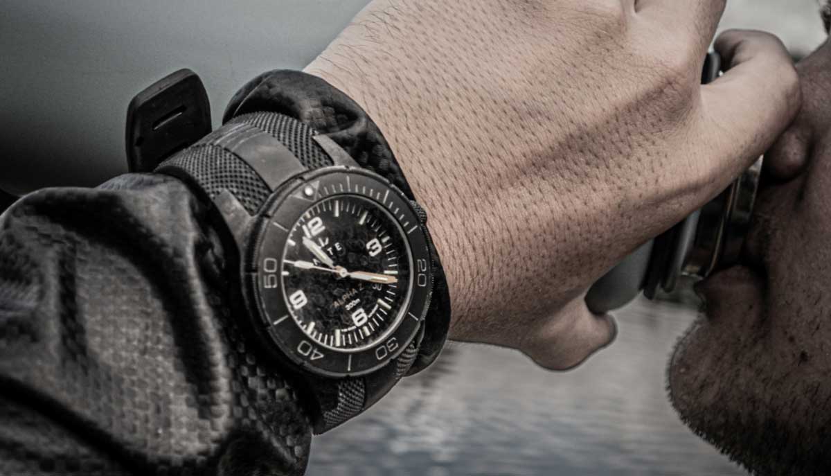 ALPHA Z Explorer on wrist