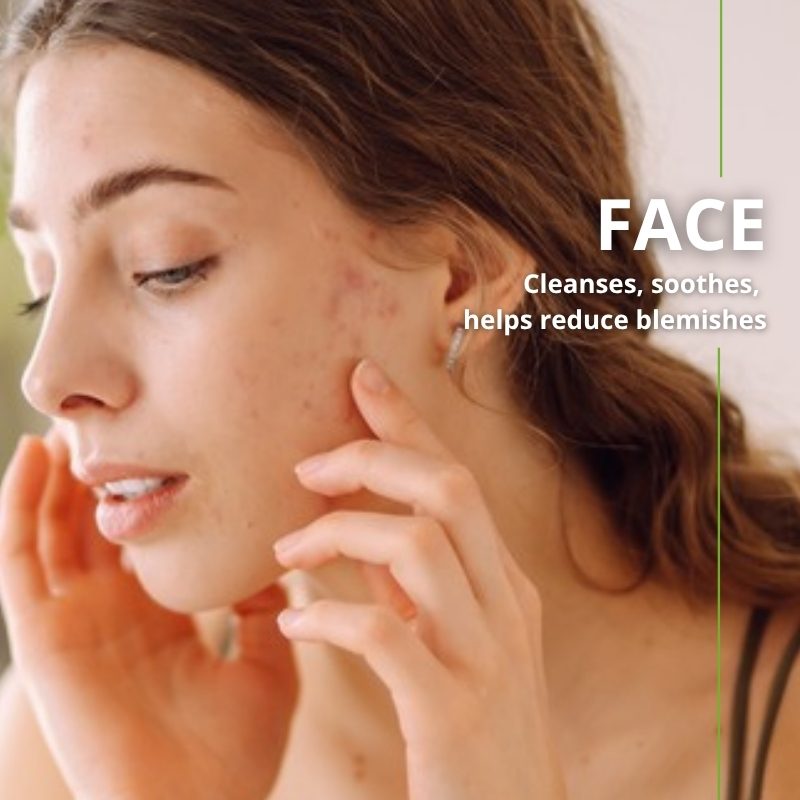 Soothed, purified combination skin with Naturoleum organic black seed oil