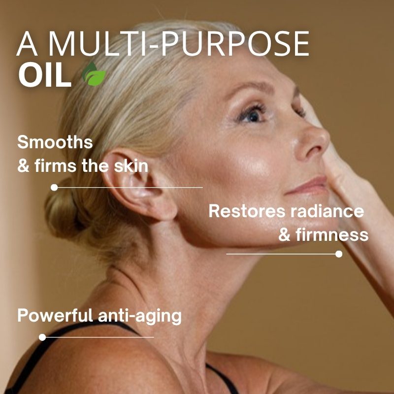 Smooth, radiant mature skin with organic prickly pear seed oil