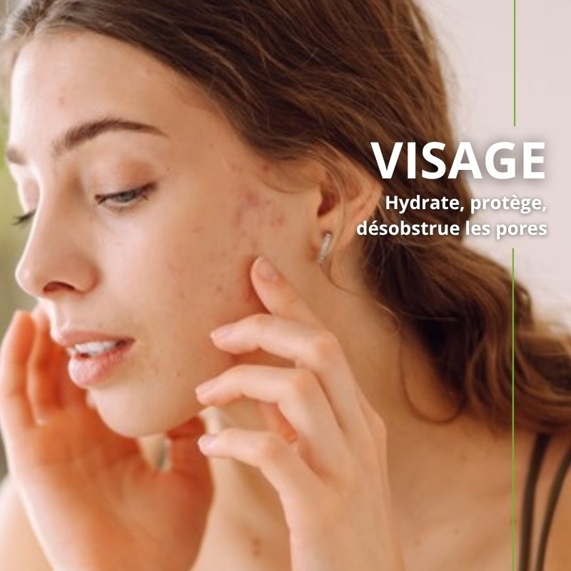 Peau mixte hydratée sans film gras avec l'huile de jojoba bio Naturoleum