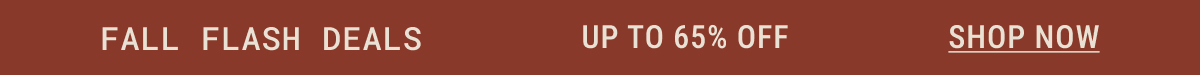 Fall flash deals up to 65% off