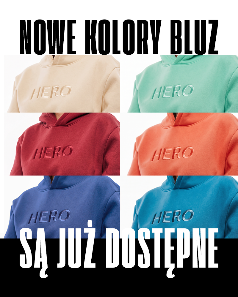 6 nowych kolorów bluzy HERO właśnie wjechało