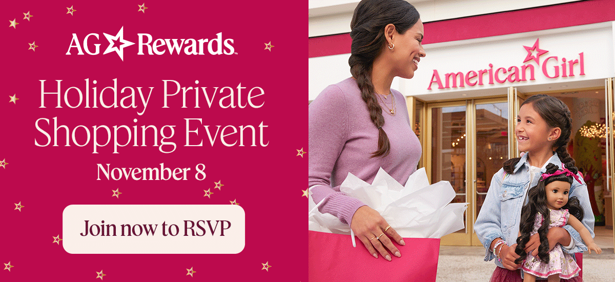 AG Rewards Holiday Private Shopping Event. November 8.