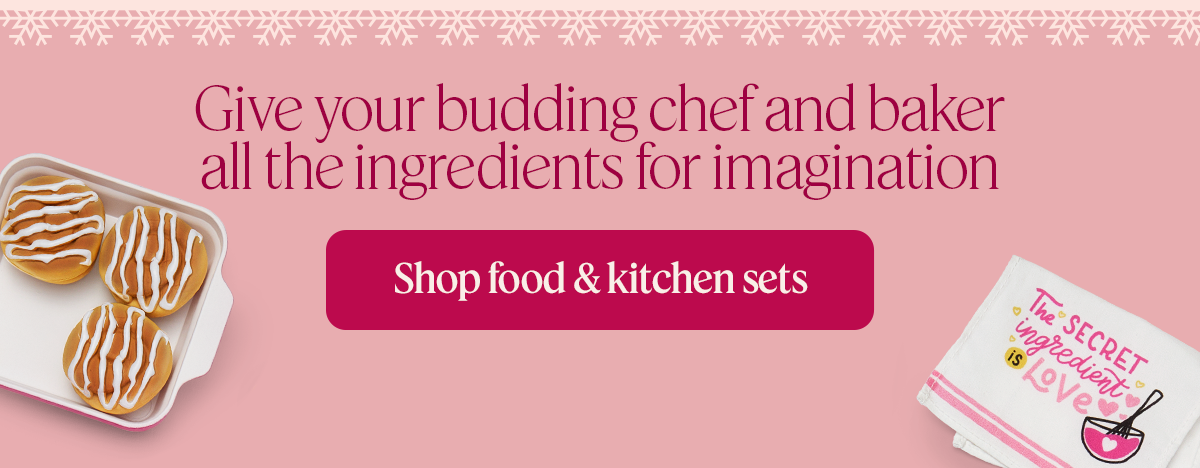 Give your budding chef and baker all the ingredients for imagination. Shop food & kitchen sets