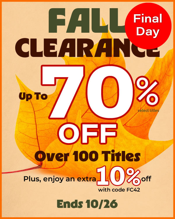 Fall Clearance: Up to 70% off Over 100 Titles