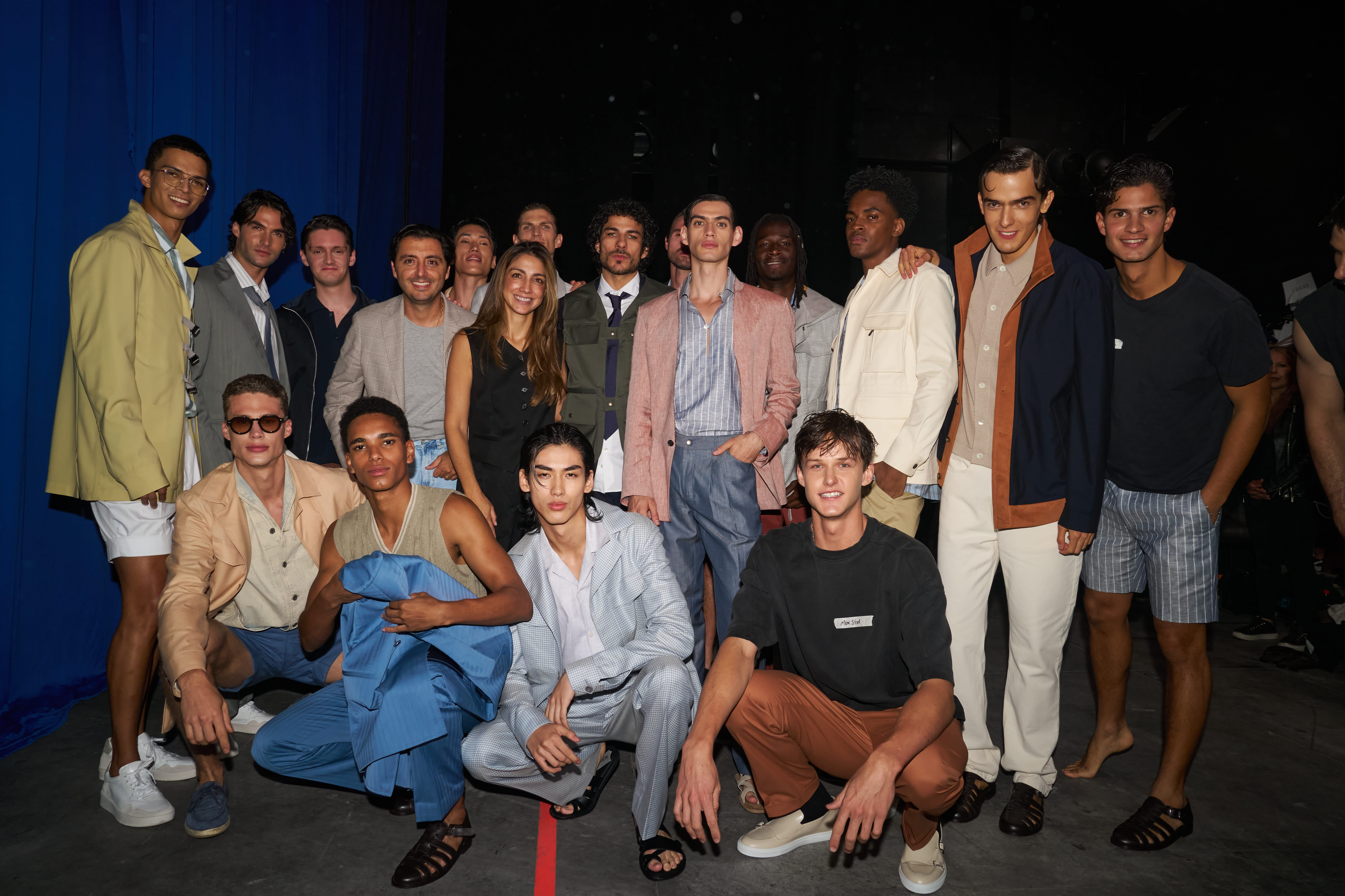 Harris & Frank y asistentes durante VOLVO FASHION WEEK MX 2026