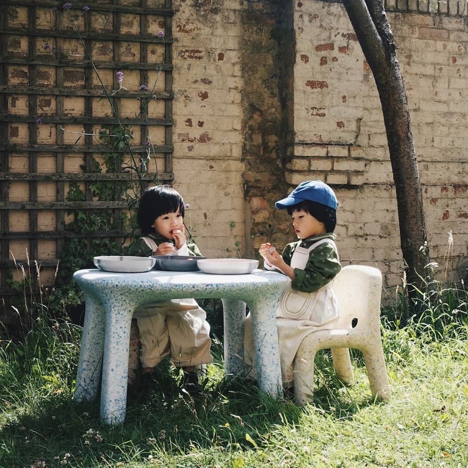 ecoBirdy Luisa table in Ocean