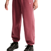 Spodnie dresowe dla dziewcząt Nike Sportswear Studio Fleece IM4905 / kolor burgundia