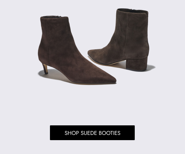 Brown Suede Booties