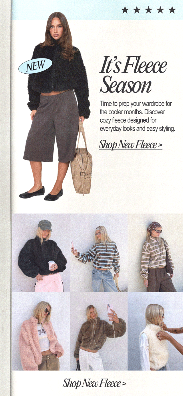 Click for your new cosy fleece fit