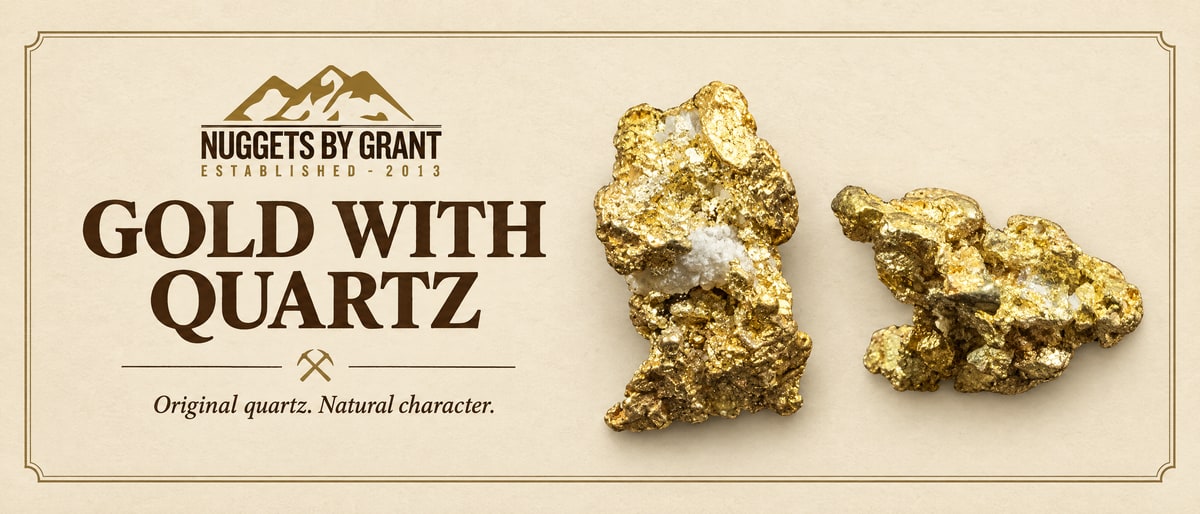 Natural gold with original quartz from the collectors' campaign