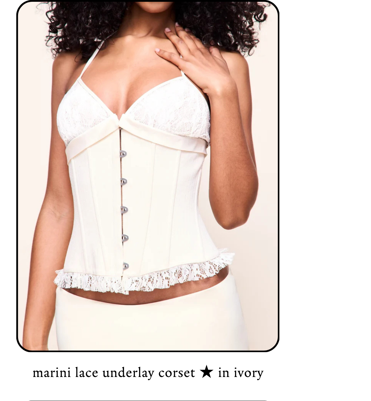 Marini Lace Underlay Corset