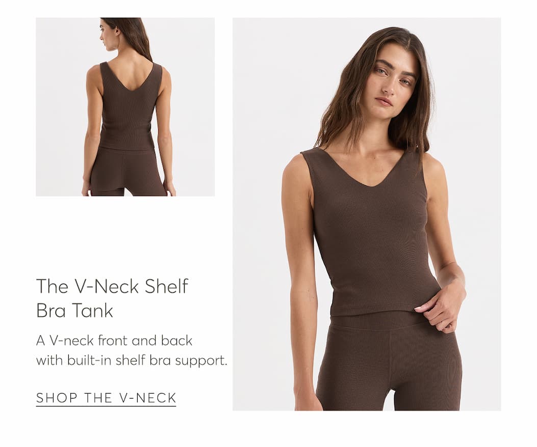 The V-Neck Shelf Bra Tank | Shop the V-Neck