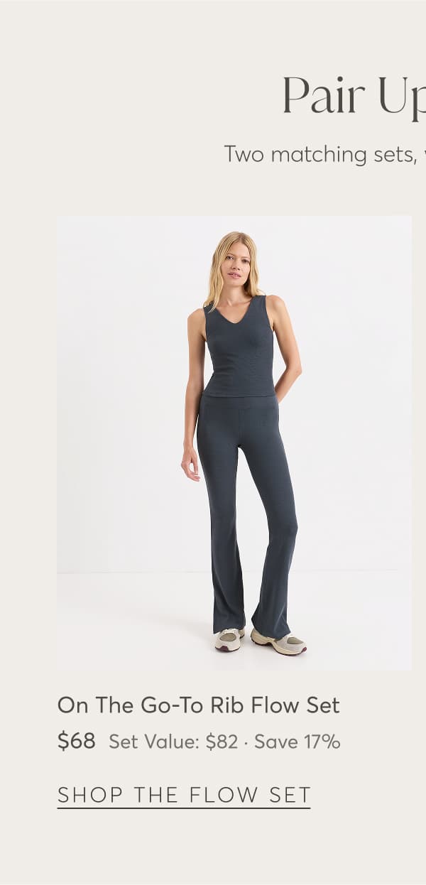 On The Go-To Rib Flow Set | Shop the Flow Set
