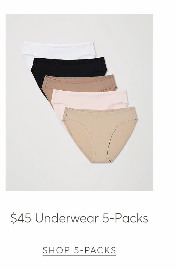 $45 Underwear 5-Packs | Shop 5-Packs