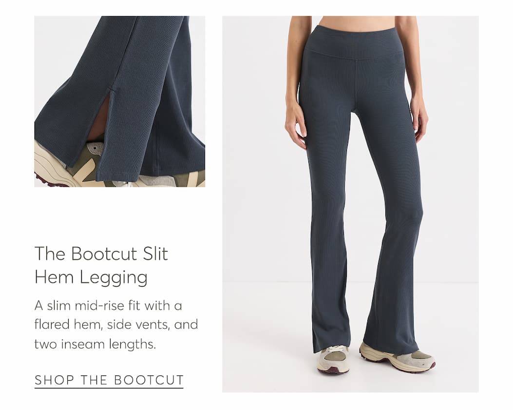 The Bootcut Slit Hem Legging | Shop the Bootcut