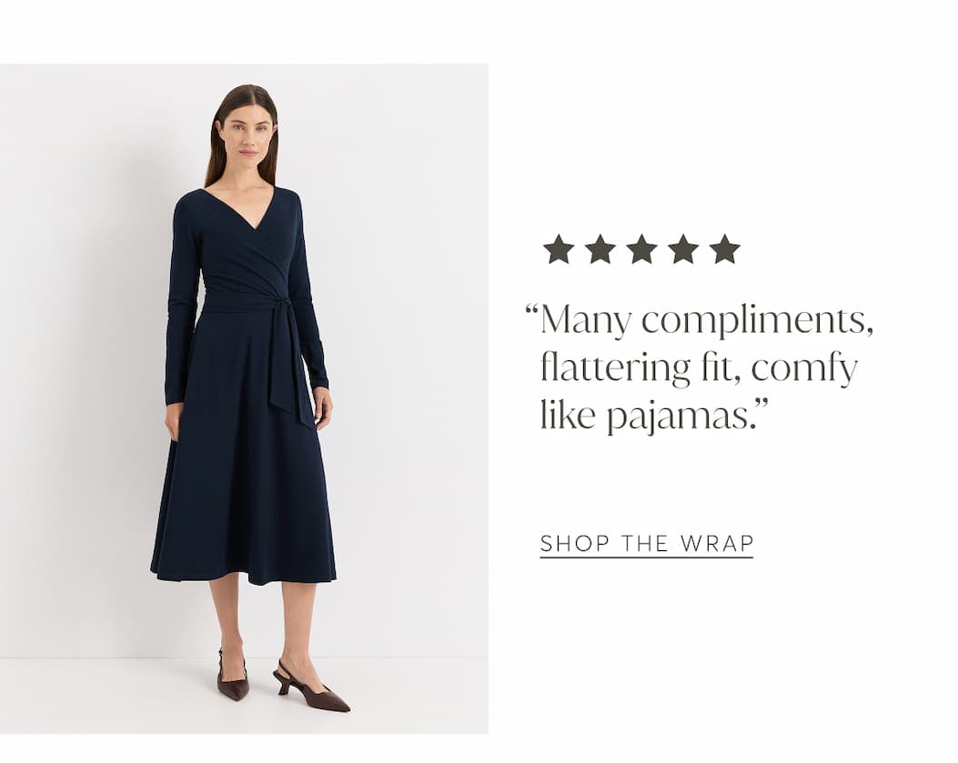 “Many compliments, flattering fit, comfy like pajamas.” | Shop the Wrap