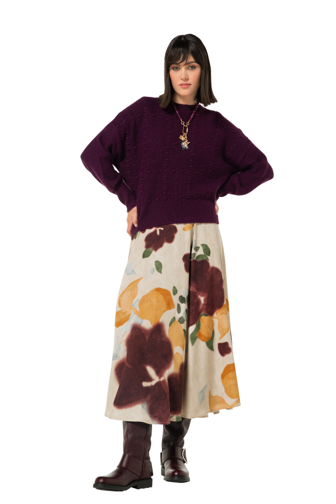 soft pullover with texture