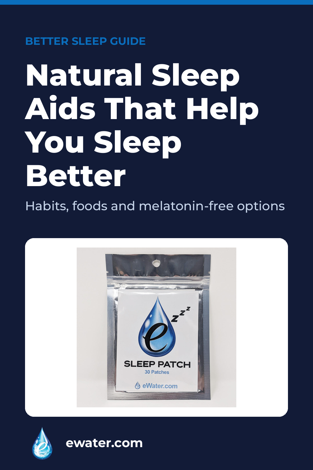 Natural sleep aids: habits, foods and melatonin-free options