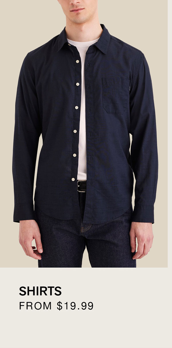 SHIRTS FROM $19.99