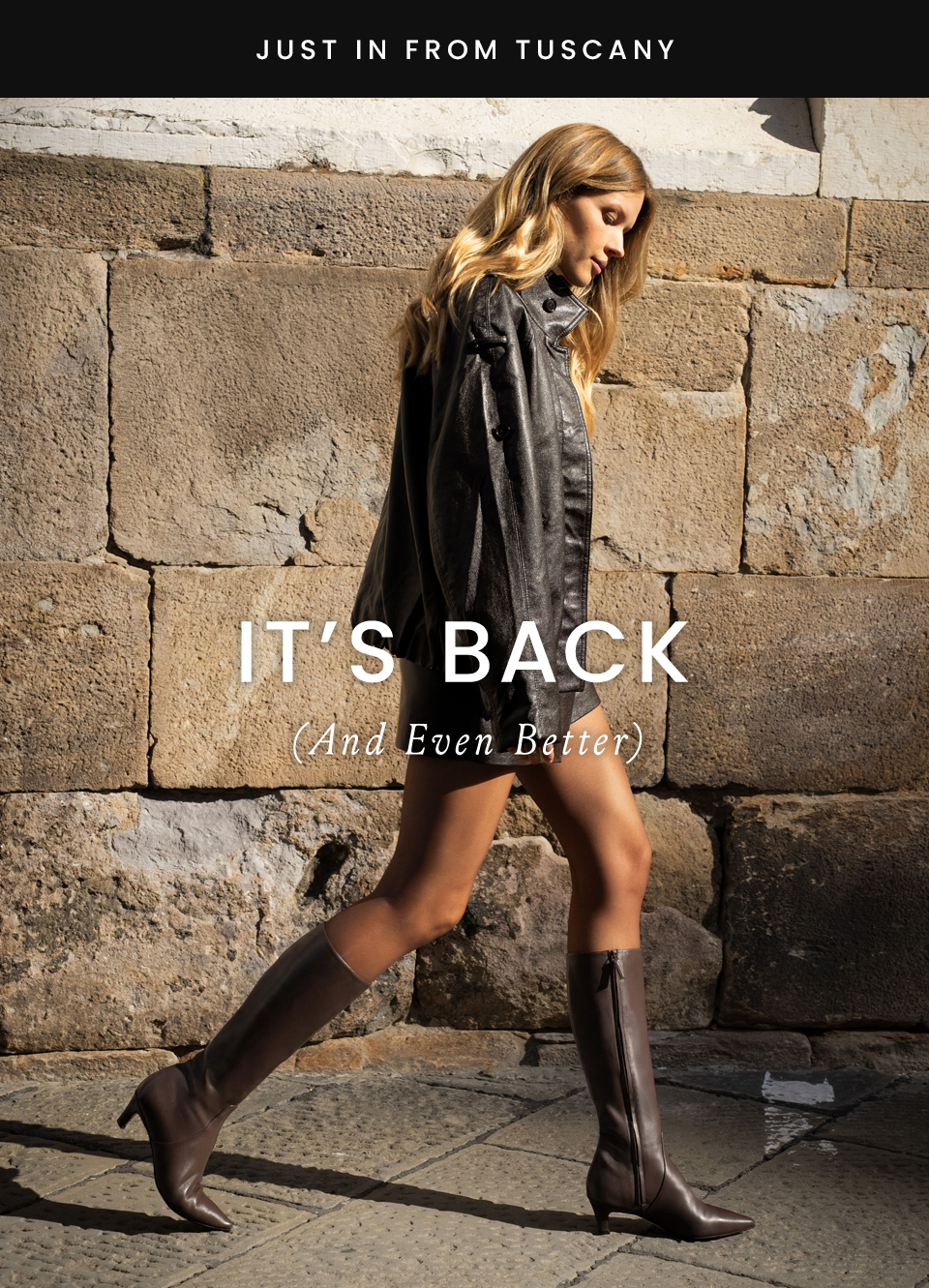 —Just in from Tuscany—  It’s Back (And Even Better)