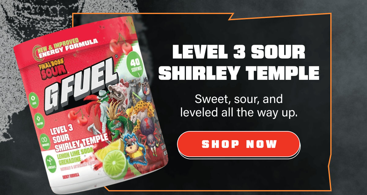Level 3 Sour Shirley Temple Inspired by Final Boss