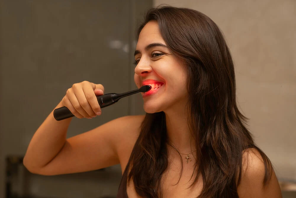 A toothbrush that treats gum inflammation