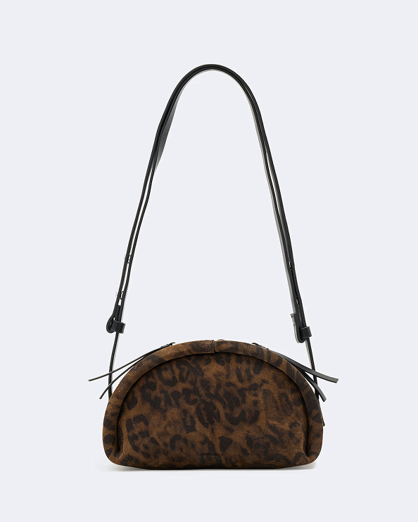 Rosalie Leopard Leather Crossbody Bag