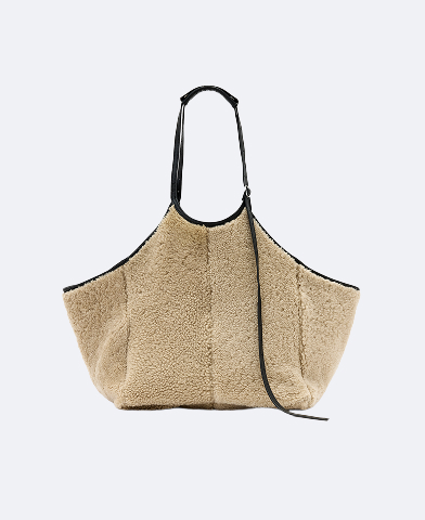 Siloh Shearling Tote Bag