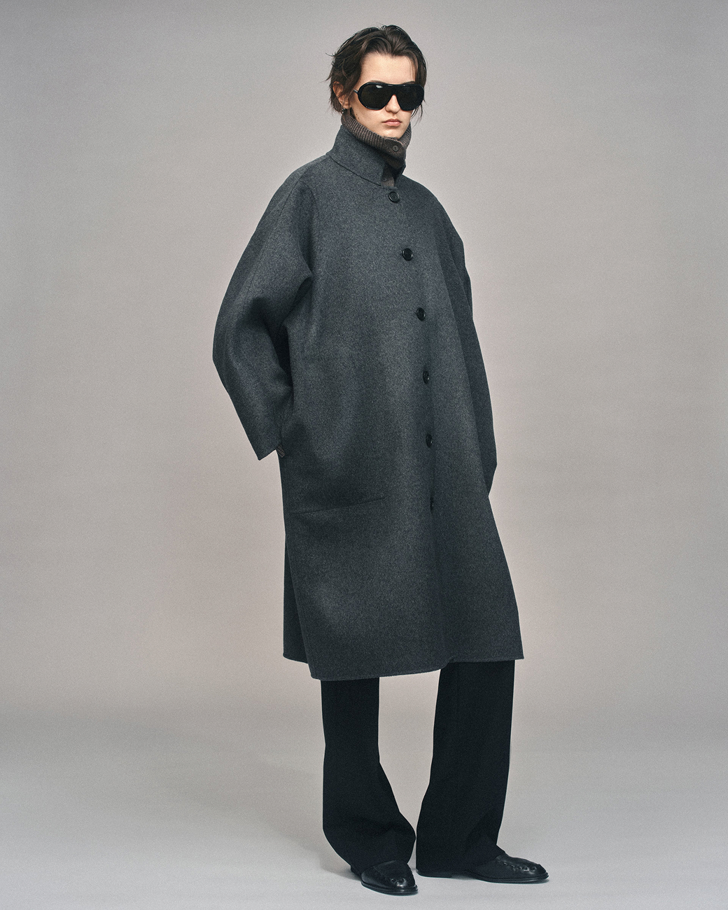 Effie Wool-Blend Cocoon Coat