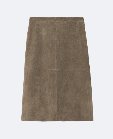 Olivia Suede Midi Pencil Skirt