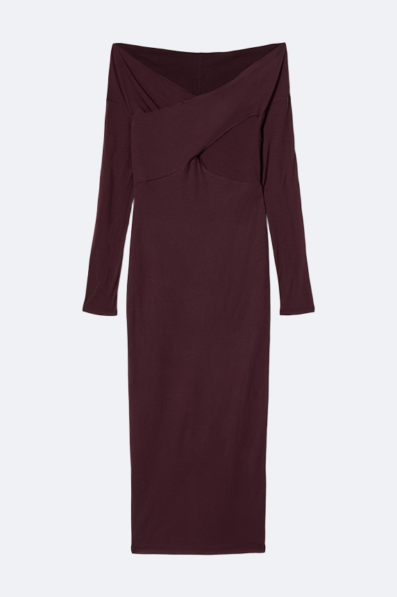 Delta Bodycon Jersey Midi Dress