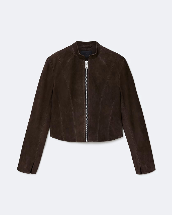 Sadler Fitted Suede Jacket