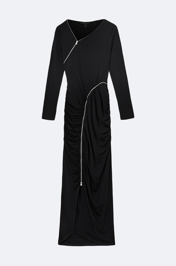 Elsie Zipper Maxi Dress