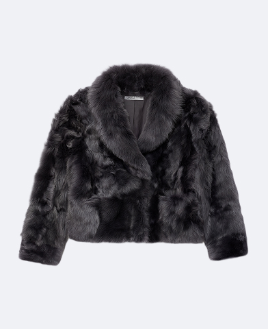 Tosca Long-Hair Shearling Coat