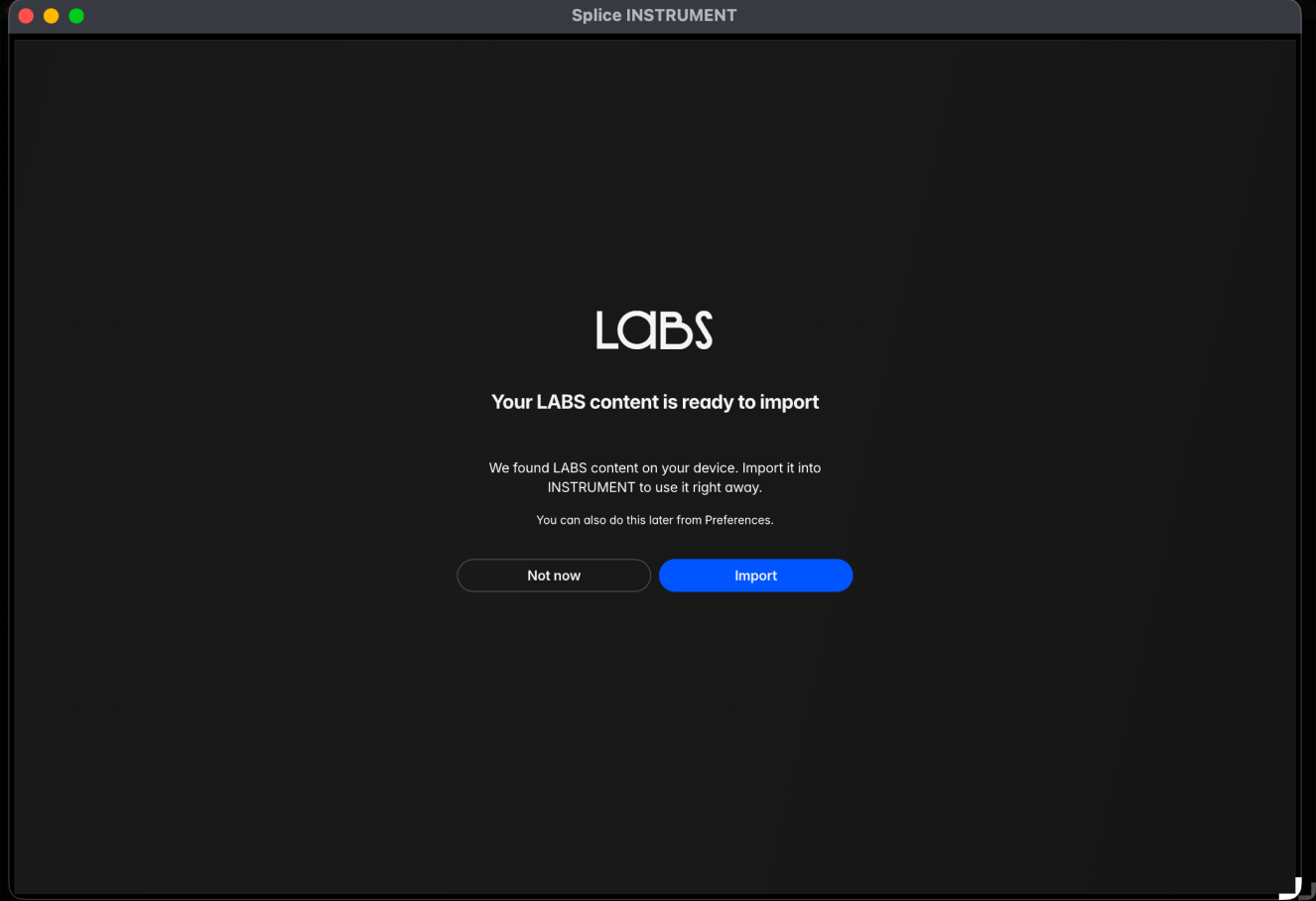 Gif showcasing the LABS migration process