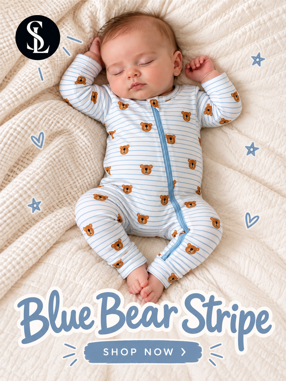 New: Blue Bear Stripe
