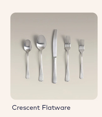 Crescent Matte Steel Flatware