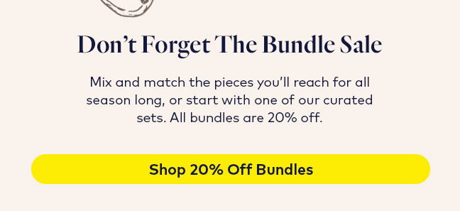 Don't Forget the Bundle Sale
