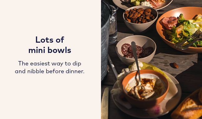 Lots of mini bowls