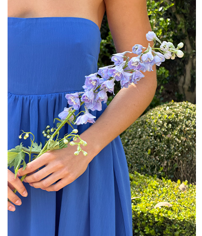 Romara Scarf Mini Dress - Cobalt Blue
