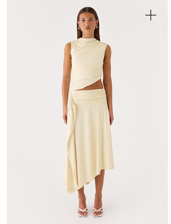 Briege Top + Maxi Skirt - Yellow